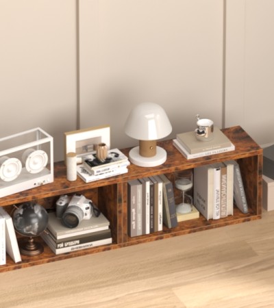 Innovative Cube Storage Solution - Space-Saving Organizer for Home and Office Use - Brown