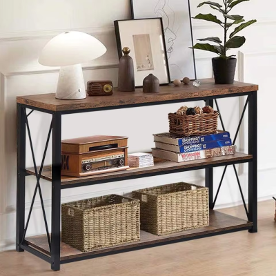 Vintage Shelf Long Strip Storage Cabinet Shoe Rack TV Stand