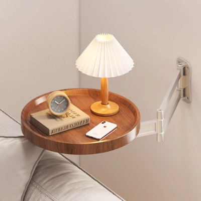 Bedside table foldable bedroom small suspended bedside storage rack multifunctional creative small table