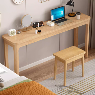 Solid wood desk computer desk student home bedroom workbench narrow table small apartment writing desk