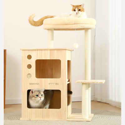 Solid wood cat climbing frame special cat bed cat climbing frame