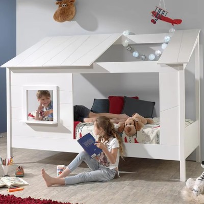 European Small Family Children House Bed Quality Solid Wood Creative Multi-functional Bucolic House Bed
