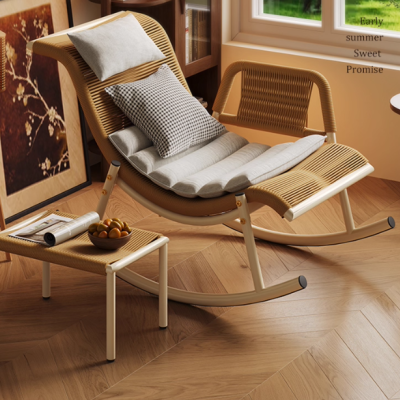 Rocking chair recliner adult balcony home leisure lazy chair outdoor garden chair