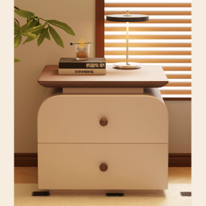 Solid wood bedside table home bedroom simple modern storage cabinet