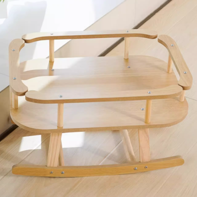 Cat rocking bed cat bed cat bed wooden pet hammock four seasons cat swing rocking bed