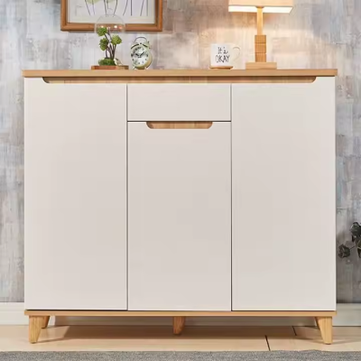 Wood Shoe Cabinet Nordic Simple Storage Cabinet Locker Shoe Rack
