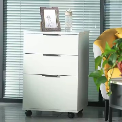French Provincial American Style Wooden White Nordic 3 Drawer White Bedside Table Nightstand Unit Cabinet Night Stand